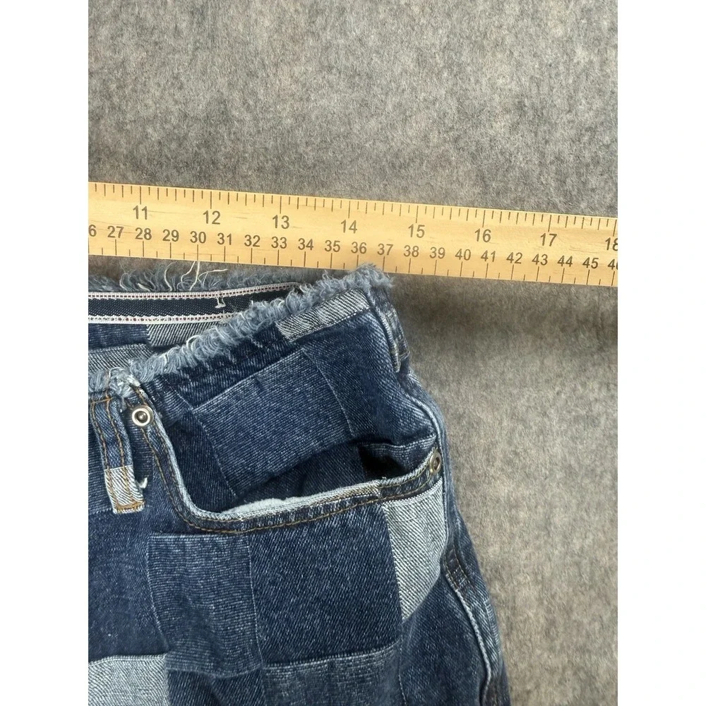Track Women's Window Patch Jeans, Size 13/14, Blue Denim,‎ Flared